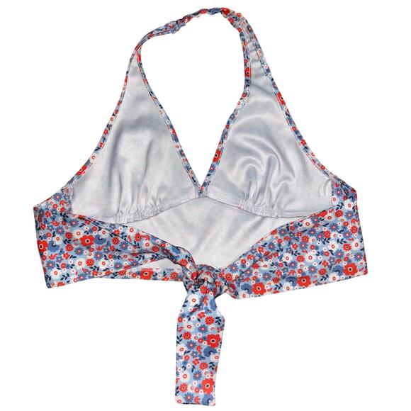 Altar'd State women’s Colorful Ditsy Floral Tie Back Cropped Halter Top (small) - Picture 2 of 5
